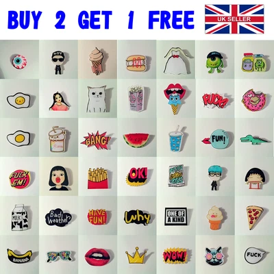 £2.99 • Buy Fashion Acrylic Pin Badges Backpack Icons Badge Cartoon Brooch Student Pins UK