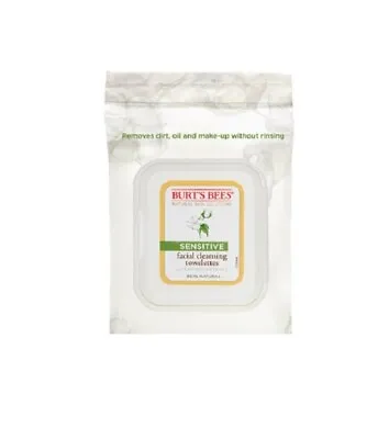 BURT'S BEES - Sensitive Facial Cleansing Towelette With Cotton Extract 10 Count  • $6