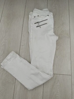 £5.50 • Buy Mint Velvet White Zip Jeans Size 8s