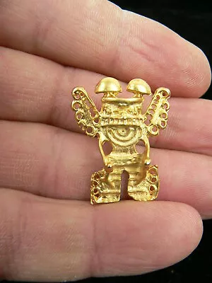 24K Gold Plated Pendant El Dorado Carakas SHAMAN NEW Gold Plated • £7.78