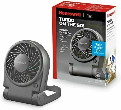 Desktop USB Fan Honeywell Table Fan Turbo On The Go Fan Small Portable Folding  • £16.99