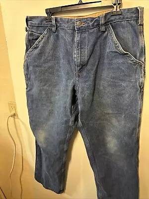 Duluth Trading Co Jeans Mens 38 X34 Cargo Flex Pants Blue • $19.79