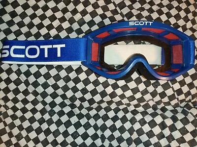 Vintage NOS SCOTT 85 Otg Blue / Red. Goggles/mask Guard Motocross Ama Oakley  • $199