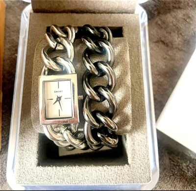 £9.50 • Buy DKNY Solid  Stainless Steel Bracelet WATCH 