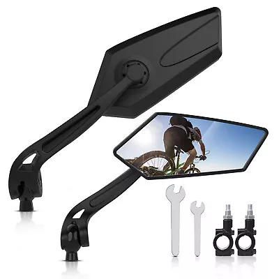 2Pcs Cycling MTB Bike Mirrors 22-25mm For Mountain Road Bike E-Bike Scooter • $16.99