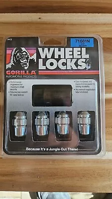 Gorilla Wheel Locks Lug Nuts Chrome 1/2-20 RH Thread Bulge Acorn 1/2  71681N • $21