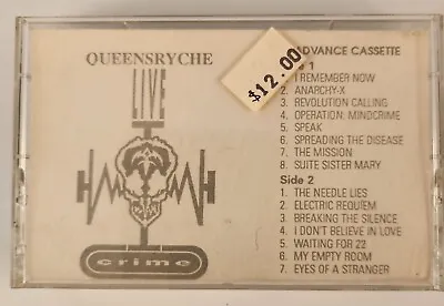 $0.99 • Buy Queensryche Advance Cassette Tape Operation Livecrime Promo 1991 Emi