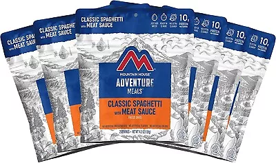 Mountain House Classic Spaghetti With Meat Sauce Adventure Meal Food- 6 Pouches • $77