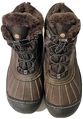 J-41 Christine Womens 7M Brown Ankle Hiker Outdoor Boots Weather Ready Snow • $22.95