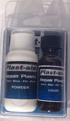 Plast Aid - Plastic PVC & Acrylic Glue Adhesive And Filler Repair Kit 1.5 • £19.99