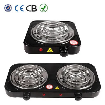 Portable Electric Single/Double Burner Countertop Hot Plate Stove Cooker 110V • $15.19