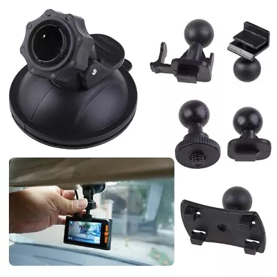 For Dashboard Suction Cup Mount For Car DVR GPS Camcorder With 5 Adapters • £11.07