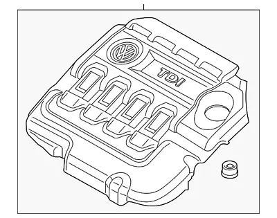 Genuine Volkswagen Engine Cover 04L-103-925-AQ • $211.90