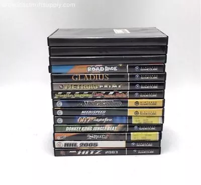Nintendo GameCube Video Game Lot - Metroid Prime NHL Hitz 2003 And More • $61