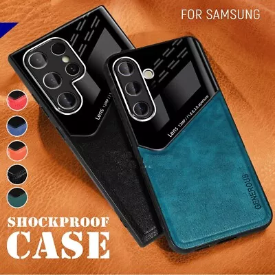 Leather Magnetic Case For Samsung S24 A13 S23 S21 S22 S20 FE A05S A15 A52S A53 • £4.85