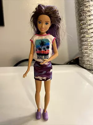 Skipper Malibu Barbie Doll Purple Hair Mattel • $13.99