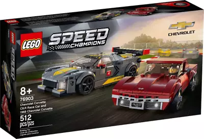 LEGO 76903 SPEED CHAMPIONS: Chevrolet Corvette C8.R Race Car And 1968 Chevrolet • $100