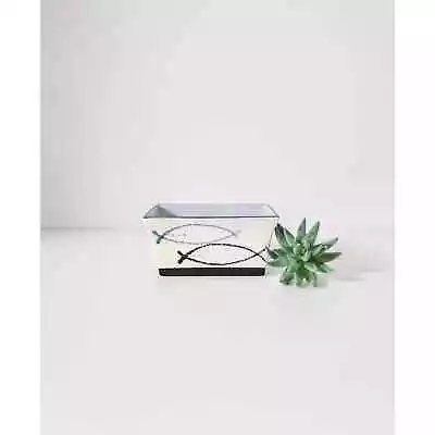 $16 • Buy Vintage Napco Abstract Pattern Planter Ceramic Rectangular MCM Plant Pot 