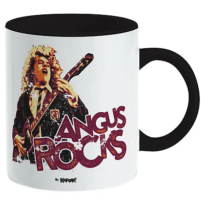 £7.95 • Buy Angus Rocks Mug AC/DC Rock Music Gift Boxed Tea Coffee Cup Home Gift For Him Her