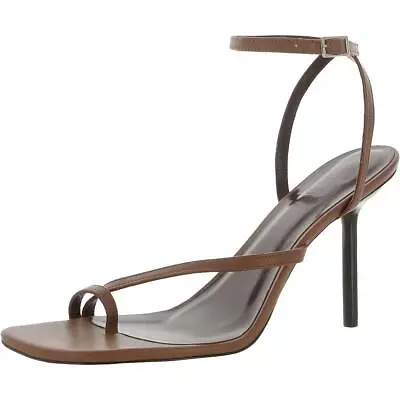STAUD Womens Mona Tan Leather Ankle Strap Heels Shoes 40 Medium(BM) BHFO 8321 • $86.99