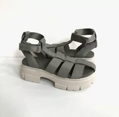 Womens UGG ASHTON STRAPPY Platform SANDAL SZ 7W NEW Moss Green S/N: 1137410 • $79.90