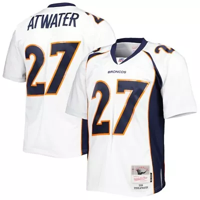 Denver Broncos Steve Atwater #27 Mitchell & Ness White 1998 NFL Legacy Jersey • $274.94