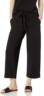 Daily Ritual Women's Oversized Terry Cotton And Modal Wide Leg Pant Black XL • $12.10