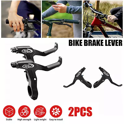 2 Pcs FR-5 Brake Levers Set V-Brake Disc Mountain Hybrid Bicycle Bike Pair Black • $12.99