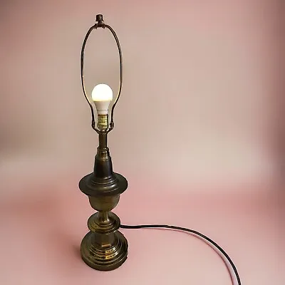 Vintage Extra Large Heavy Brass Table Lamp 3-Way Automax Touch Control • $29.99