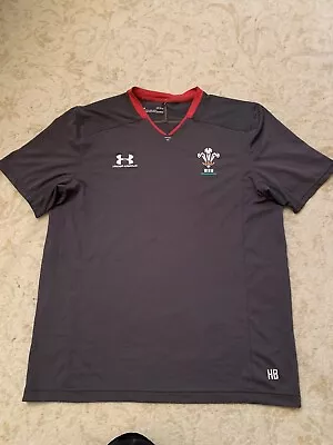 Wales Welsh Rugby Player Issue Training  Shirt Size Large • £19.95