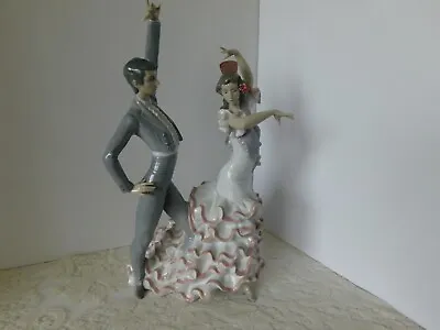 $788 • Buy Lladro Spain Figurine # 06387 - A Passionate Dance - Flamenco Couple - Dancers