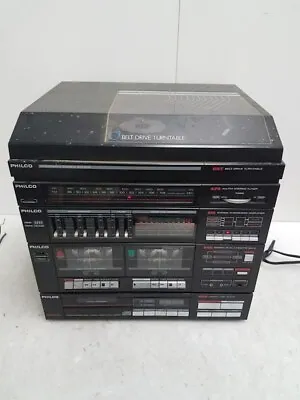 RARE 86' Vintage PHILCO EC 8012BK01 STEREO SYSTEM • $199