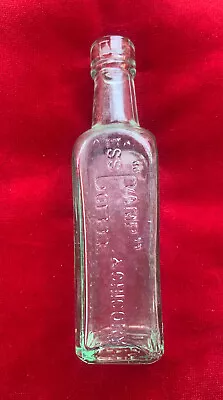 £3.99 • Buy Vintage Aqua Green Bottle, Patersons, Glasgow, Camp Coffee, C1900