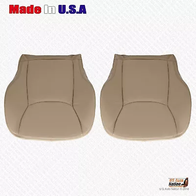 2000 2001 2002 Mercedes Benz S55 S430 S500 S600 Front Bottoms Leather Covers Tan • $322.52