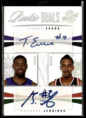 2009-10 Panini Season Update #4 Tyreke Evans Brandon Jennings Rookie Auto /49 HS • $18.99