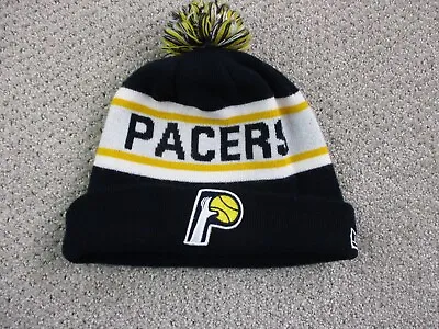 Indiana Pacers Beanie Adult One Size Multicolor Knit Fleece Lined New Era NBA • $15.20