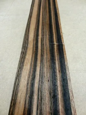 Ebony Macassar Wood Veneer 5  X 123  Raw No Backer 1/42-1/64  Thickness AA Grade • $67.50