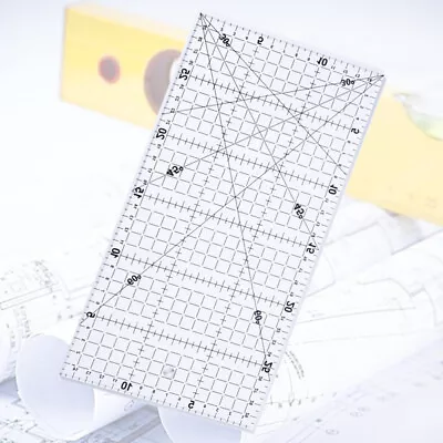 Lines Ruler Quilters Ruler Quilting Ruler Clear Ruler For Cutting • £11.74