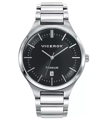 Viceroy 471237-57 Collection Grand Man IN Titanium • $135.40