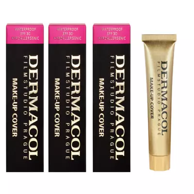 Dermacol Make Up Cover SPF30 Waterproof Hypoallergenic 30g Boxed Choose Shade X3 • $95.69