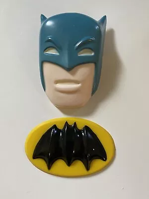 Vintage 1977 Batman Hard Plastic Cake Topper Two Piece Set • $10.50
