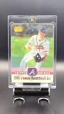 CHIPPER JONES 1996 Pinnacle Sport-Flix Lenticular 3D Baseball Card #19  • $4.89