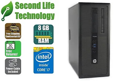 $109.99 • Buy HP ProDesk 600 G1 MT Tower Intel I7-4770 3.4GHz 8GB RAM 500GB HDD No OS