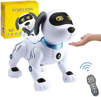 Robot Stunt Dog Voice Control Walking Dancing RC Interactive Robotic Puppy Xmas • £34.89
