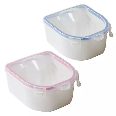 Nail Soaking Bowl For Manicure And Acrylic Gel Polish Remover (Blue Pink 2 Pac • $11.14