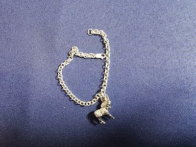 Grandma Grabe's Beautiful Vintage 925 Sterling Silver Donkey Link Bracelet • $3.25