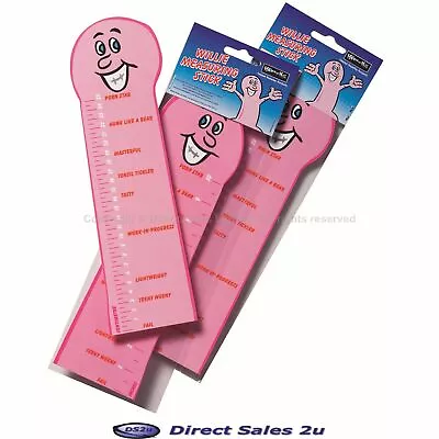 Willy Ruler Penis Measuring Stick Willie Pecker Adult Party Fun Gift • £9.99