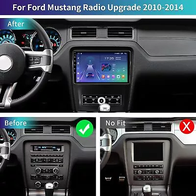 For 2010-2014 Ford Mustang Android 13 Apple CarPlay Car Stereo Radio GPS Navi BT • $223.34