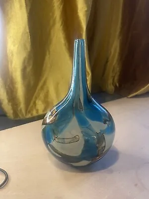 Medina Glass Lollipop Vase Signed Maltese Art • £65