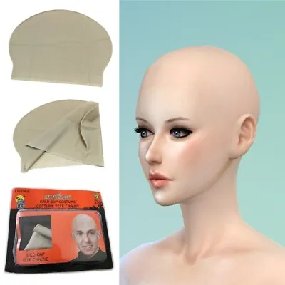 Adult Unisex Reusable Latex Skinhead Bald Cap Wig Halloween Party Props Supplies • $2.85